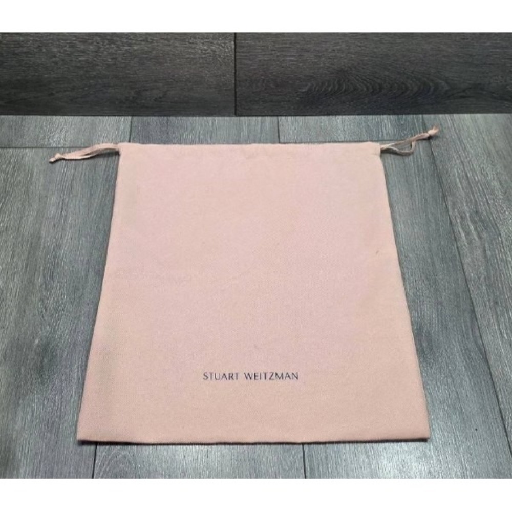STUART WEITZMAN Dust Bag Drawstring Cotton Blush Pink 14" x 15" B000730